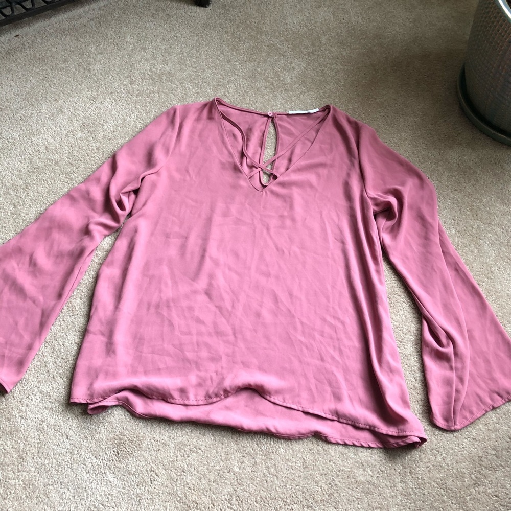 3/$12 Lush Pink Blouse